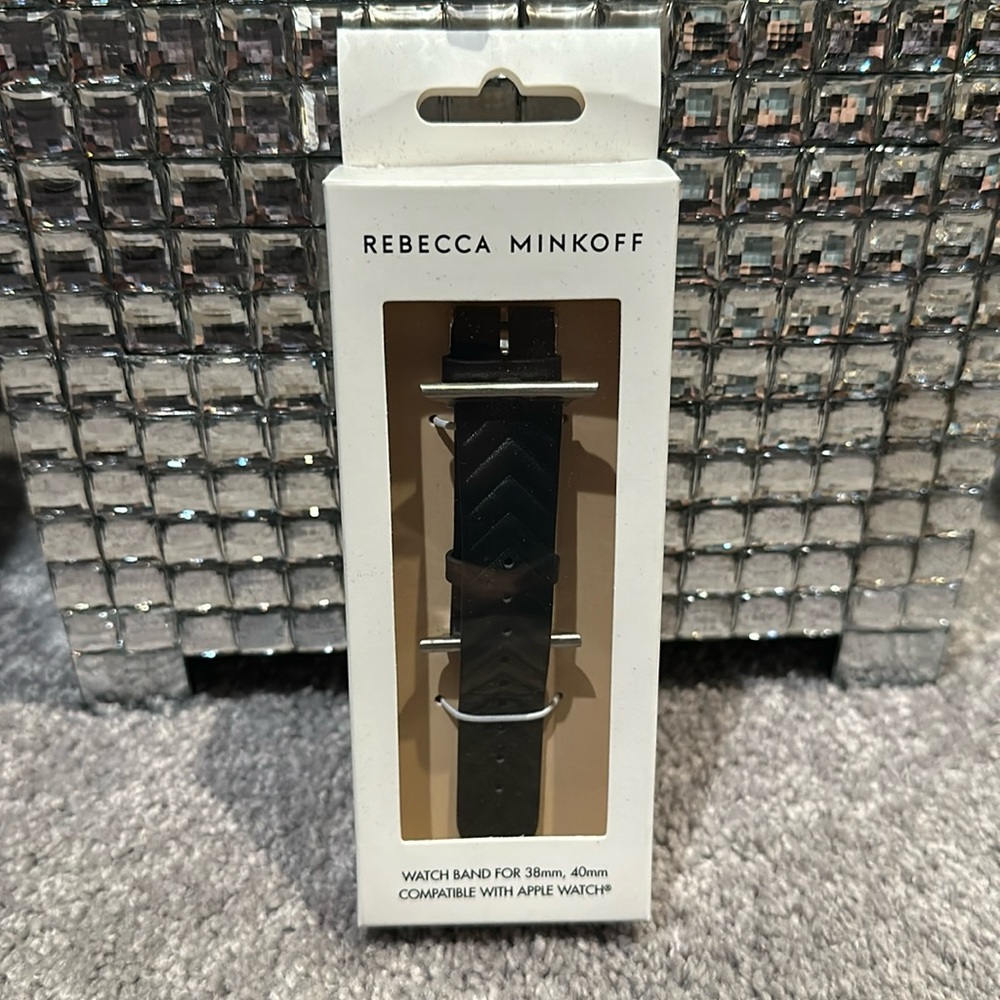 Rebecca Minkoff Apple Watch Band - black